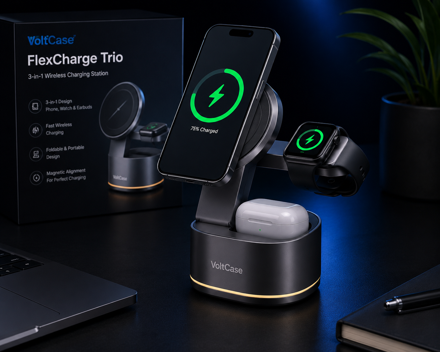 VoltCase™ FlexCharge Trio